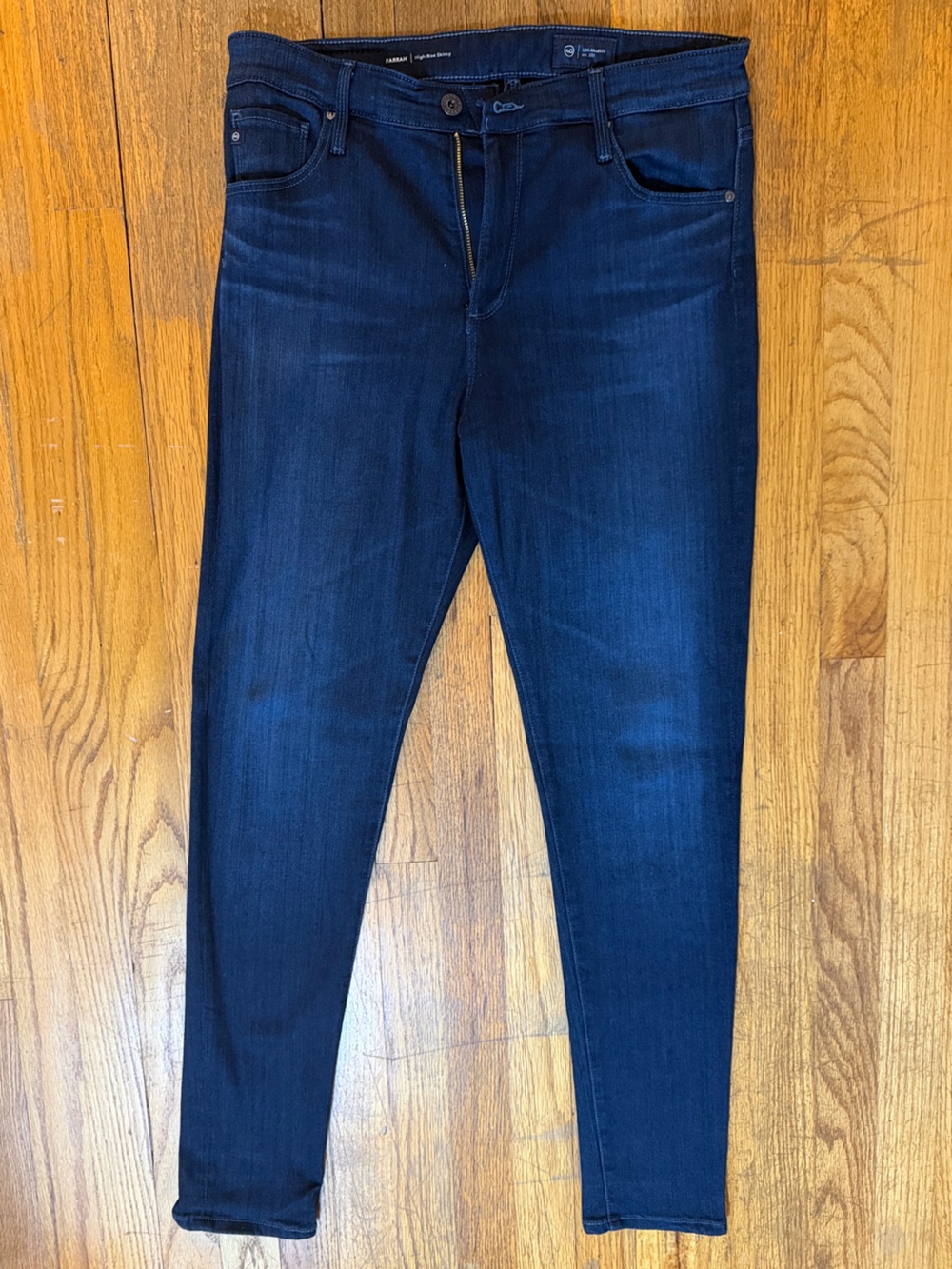AG Jeans Blue Farrah High Rise Skinny
